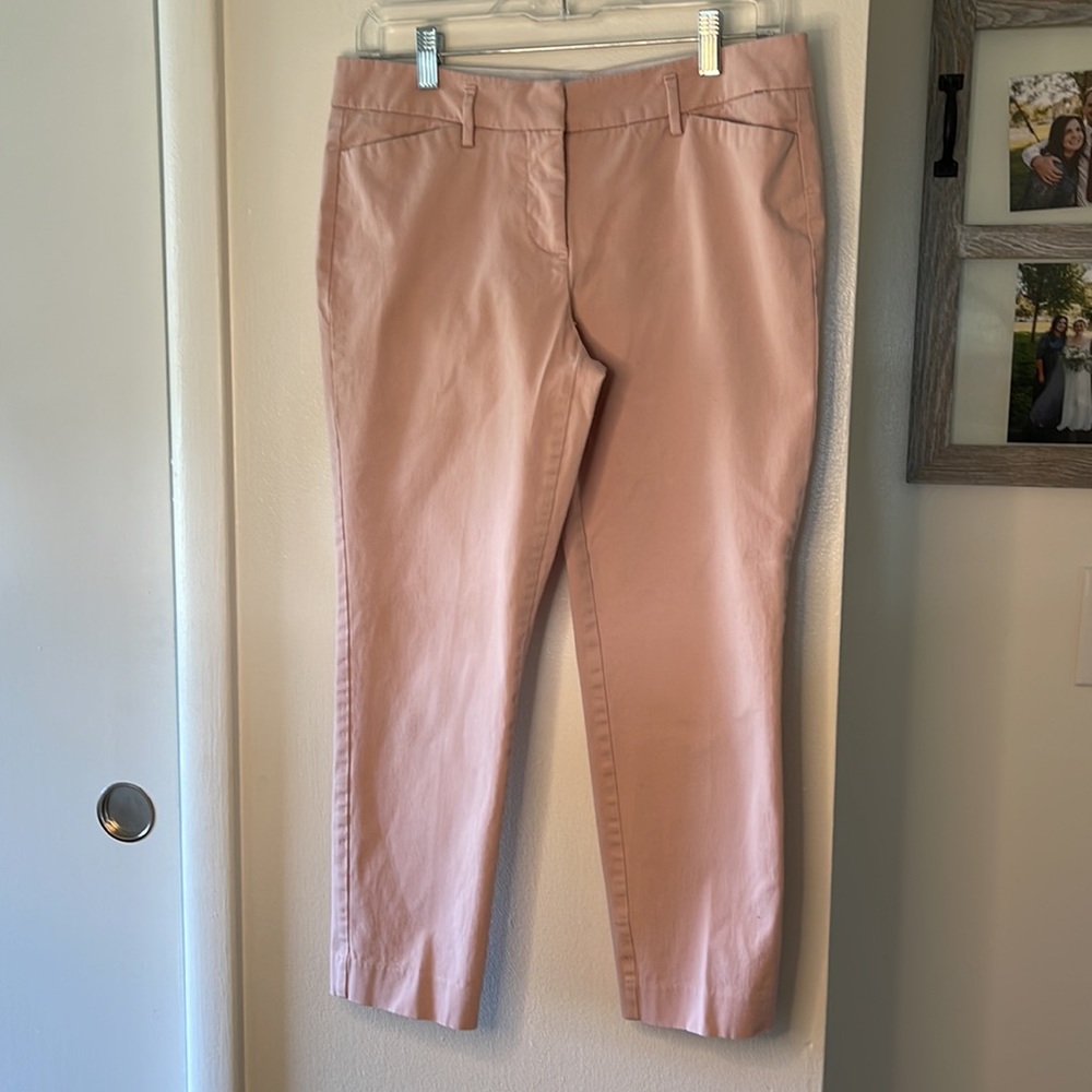 Worthington 6 Petite Light Pink Slim Ankle Sits Lower on the Waist Pants